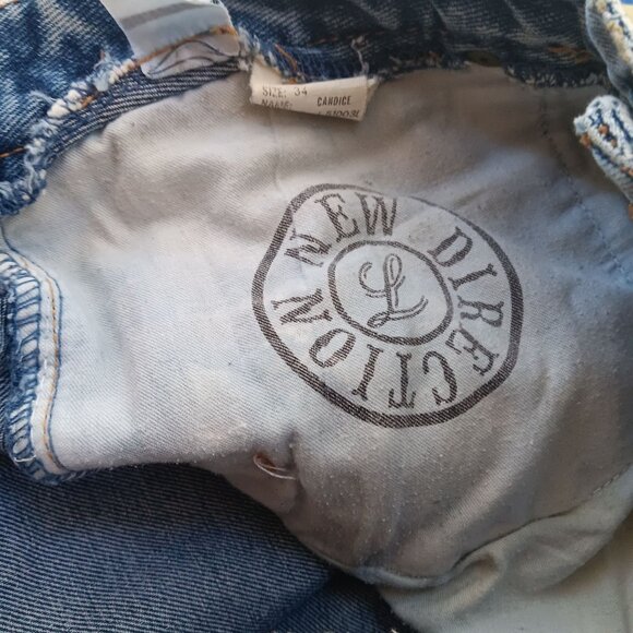 Vintage Women's 34x33 Jeans 1980's Legend Distress Mom Preppy High Waist - Picture 7 of 8